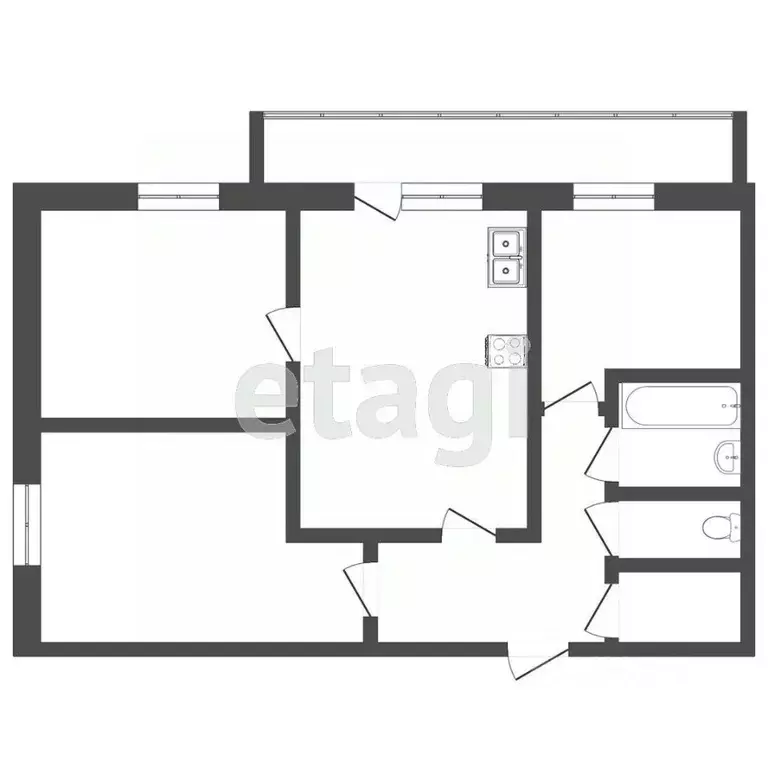 3-к кв. Тюменская область, Тюмень Харьковская ул., 54а (64.0 м) - Фото 2