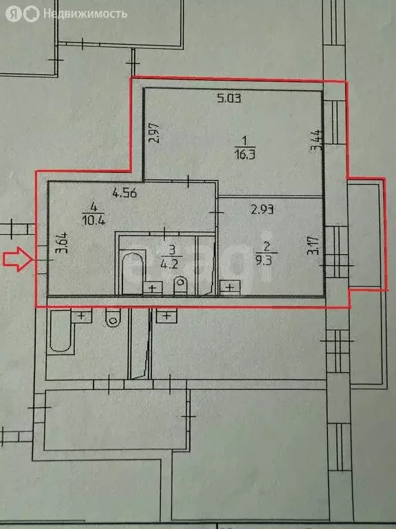 1-комнатная квартира: Пермь, Кронштадтская улица, 37 (40.2 м) - Фото 2