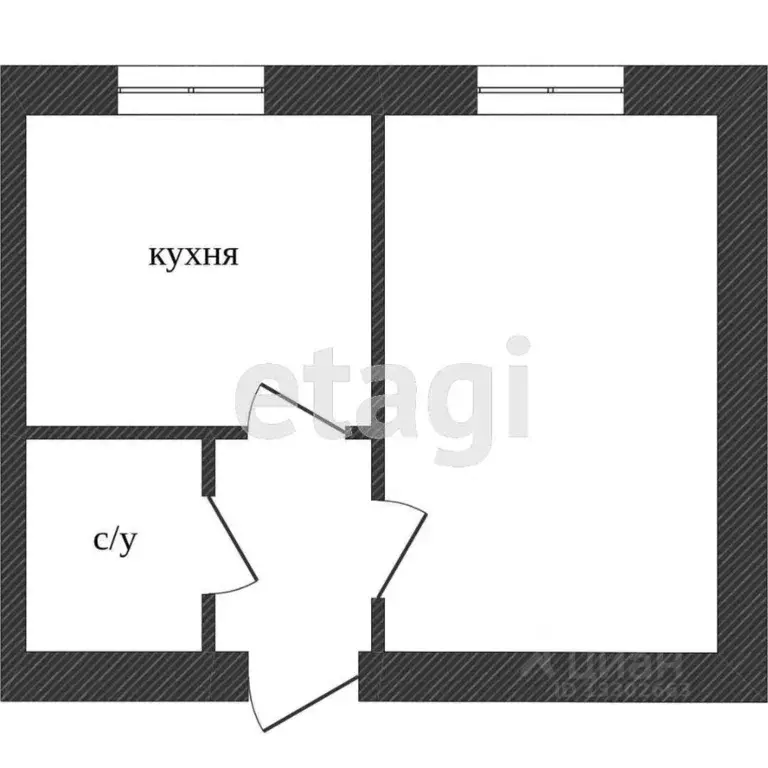 1-к кв. Ханты-Мансийский АО, Сургут ул. Маяковского, 39 (30.0 м) - Фото 1