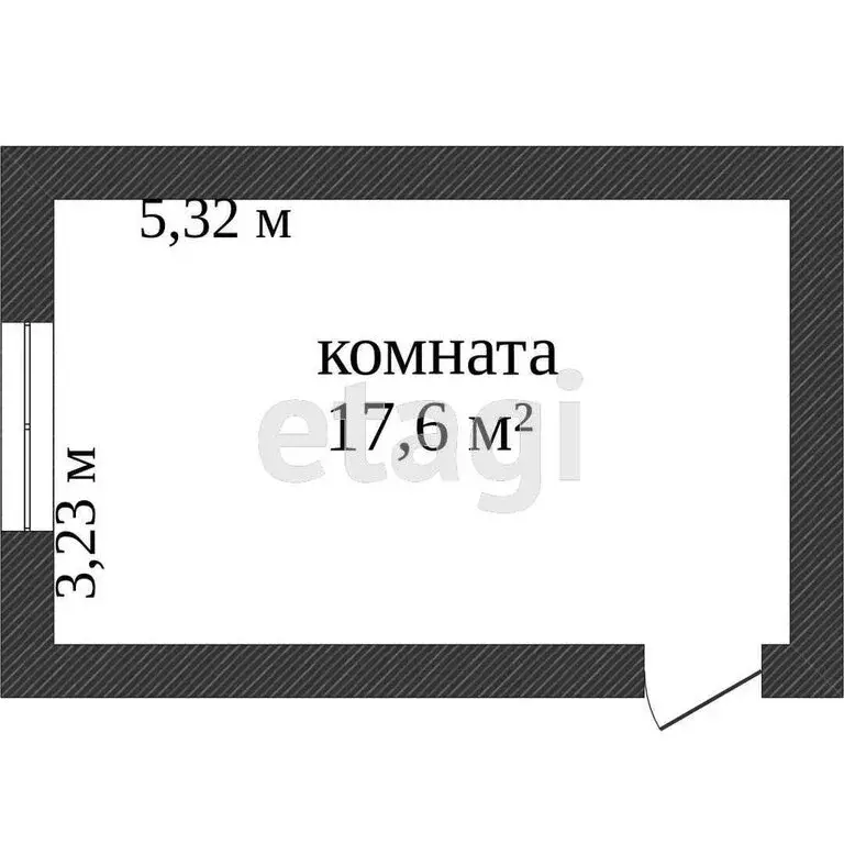 1к в -комнатной квартире ( м) - Фото 0