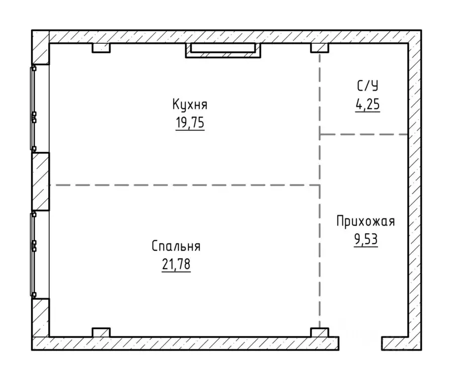 1-к кв. Кабардино-Балкария, Нальчик ул. Циолковского, 7Б (55.0 м) - Фото 2