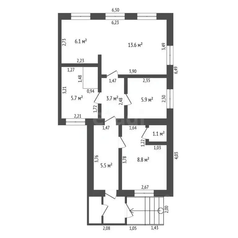 3-к кв. Амурская область, Благовещенск Высокая ул., 28 (35.0 м) - Фото 1