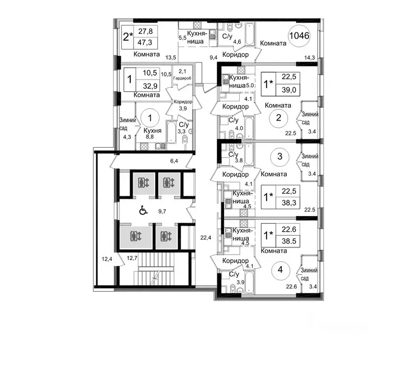 Студия Москва Тагильская ул., 4В (38.4 м) - Фото 1