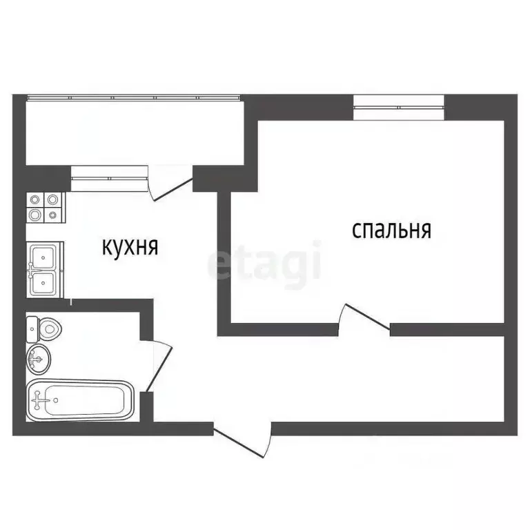 1-к кв. Ростовская область, Ростов-на-Дону ул. Берберовская, 15с3 ... - Фото 1