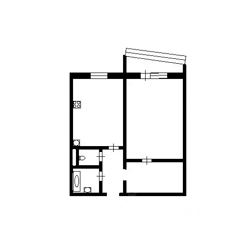 1-к кв. Тюменская область, Тюмень ул. Пермякова, 84к2 (45.0 м) - Фото 2