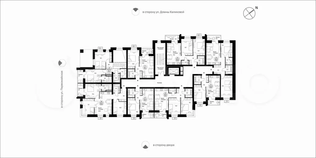 2-к. квартира, 64,7 м, 9/9 эт. - Фото 1