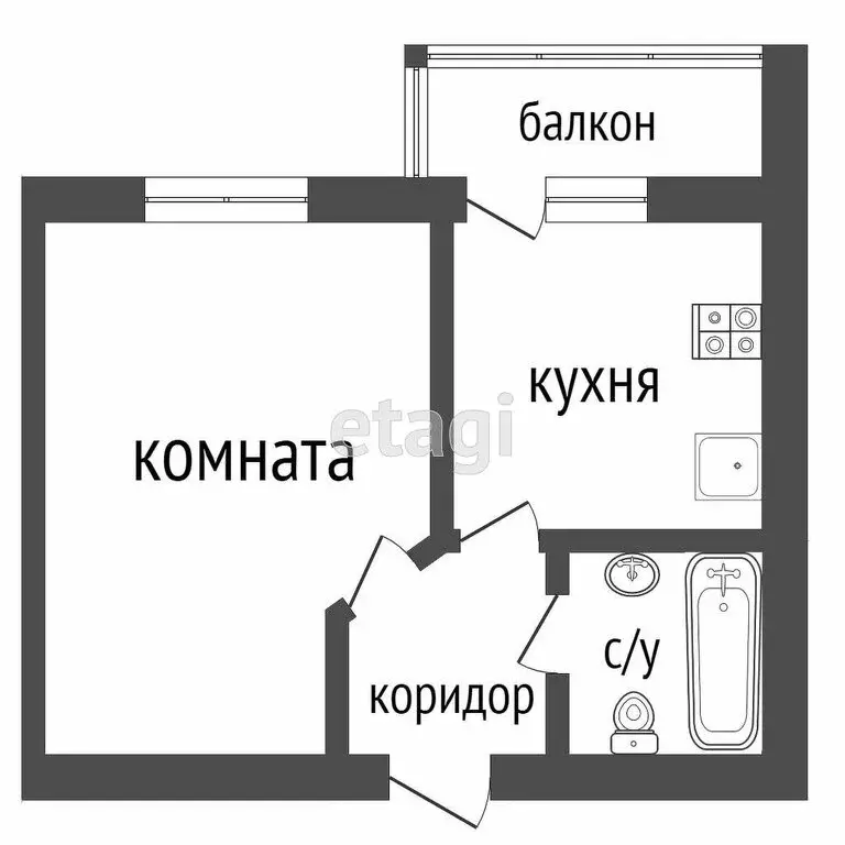 1-комнатная квартира: Ульяновск, улица 154-й Стрелковой дивизии, 50 ... - Фото 0