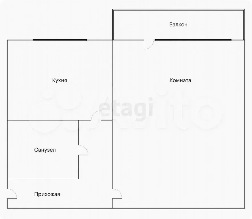 1-к. квартира, 24 м, 7/9 эт. - Фото 0