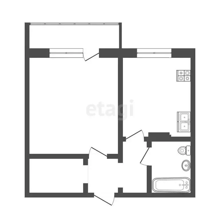 1-комнатная квартира: Саранск, Солнечная улица, 17 (33.3 м) - Фото 1