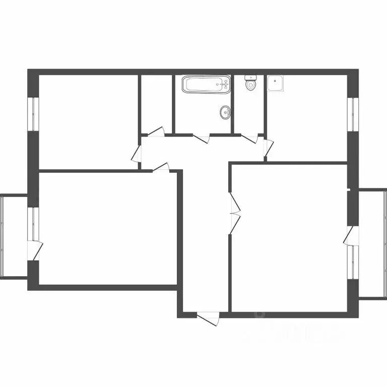 3-к кв. Красноярский край, Красноярск ул. Кутузова, 87а (67.2 м) - Фото 2