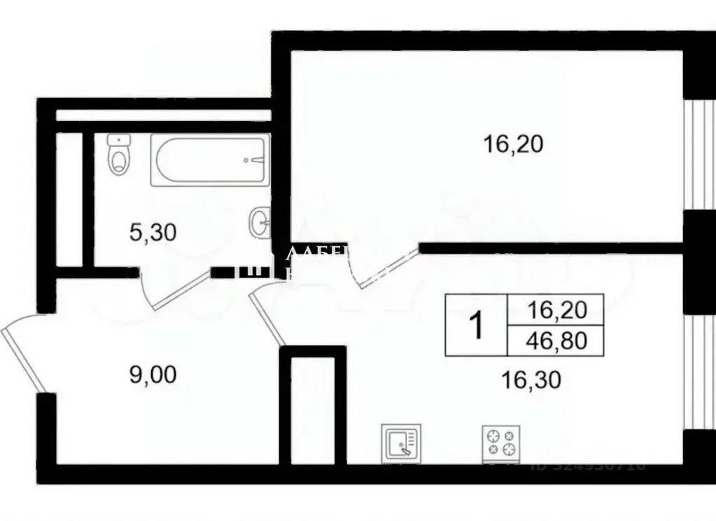 1-к кв. Санкт-Петербург Зеленогорская ул., 3 (46.8 м) - Фото 2