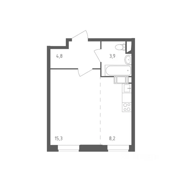 1-к кв. Москва ул. Маресьева, 6к2 (32.0 м) - Фото 1