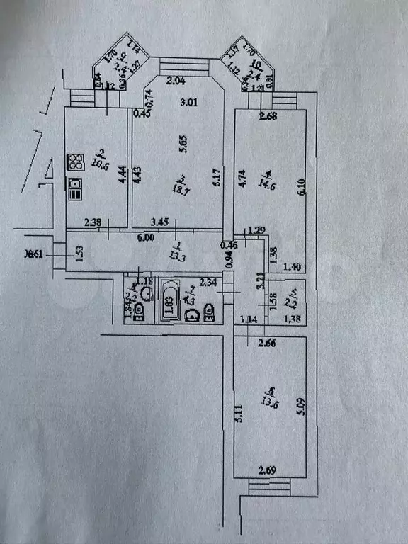 3-к. квартира, 80,9 м, 5/11 эт. - Фото 0