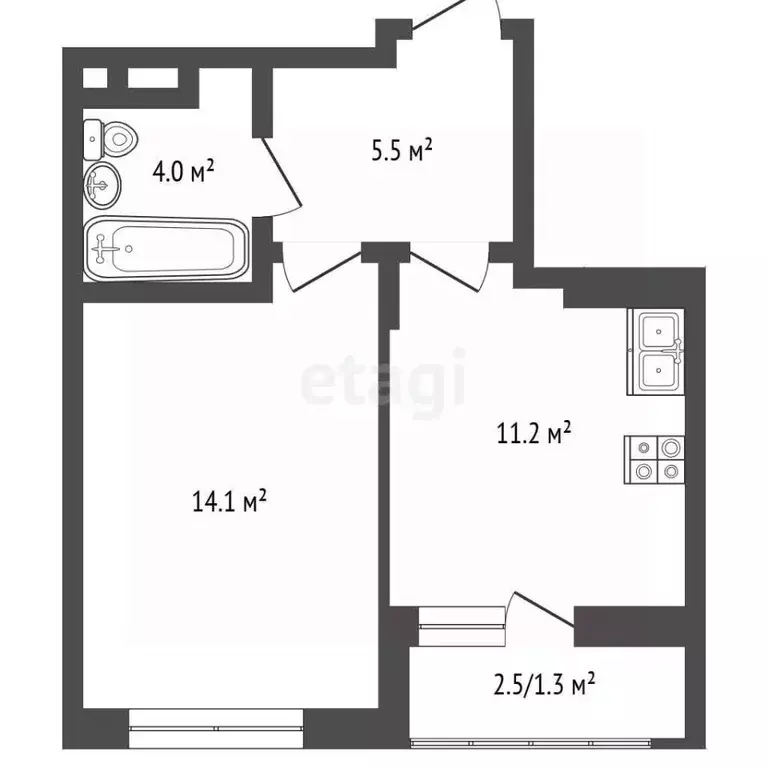 1-к кв. Москва просп. Прокшинский, 5 (36.1 м) - Фото 2