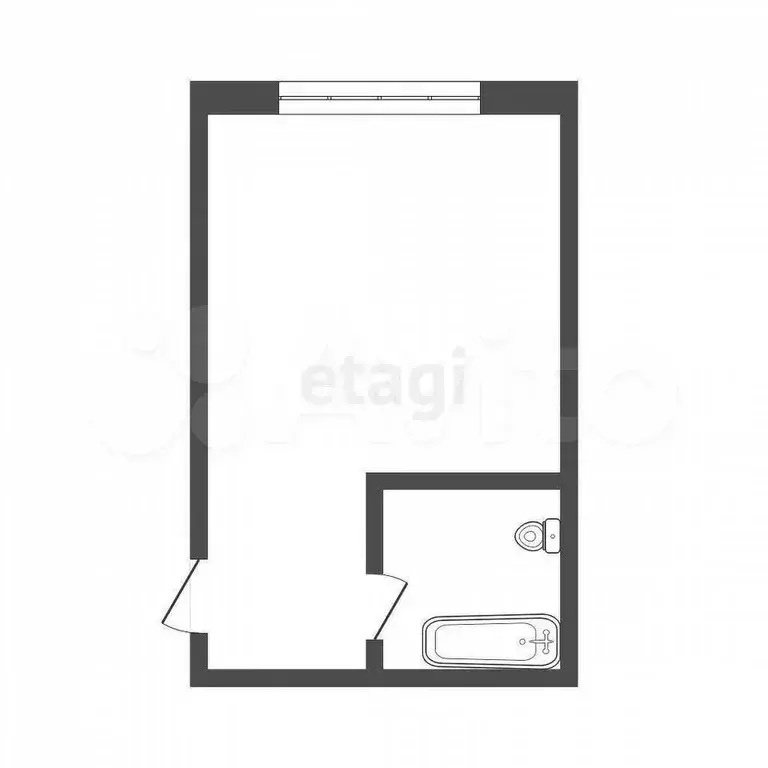 1-к. квартира, 17 м, 3/5 эт. - Фото 0