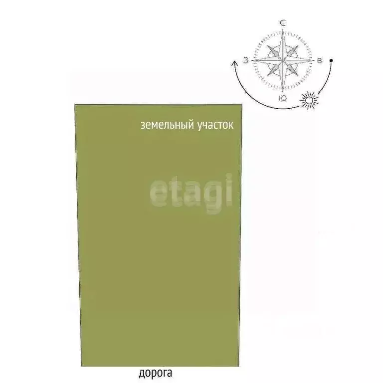 Участок в Крым, Сакский район, Суворовское с/пос, с. Великое  (6.0 ... - Фото 2