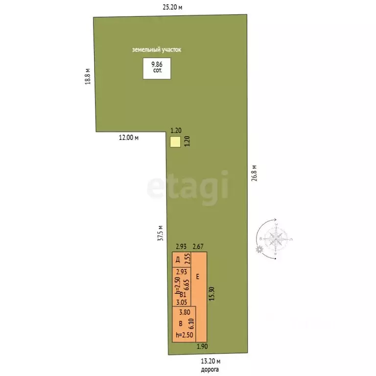 Дом в Ростовская область, Батайск Кубанская ул. (68 м) - Фото 2