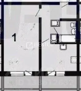 1-к кв. Ивановская область, Иваново Рождественский мкр,  (42.3 м) - Фото 2