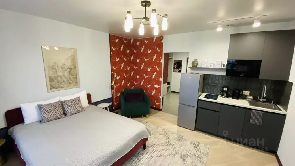 Студия Ярославская область, Ярославль ул. Городской Вал, 15к1 (29.5 м) - Фото 1