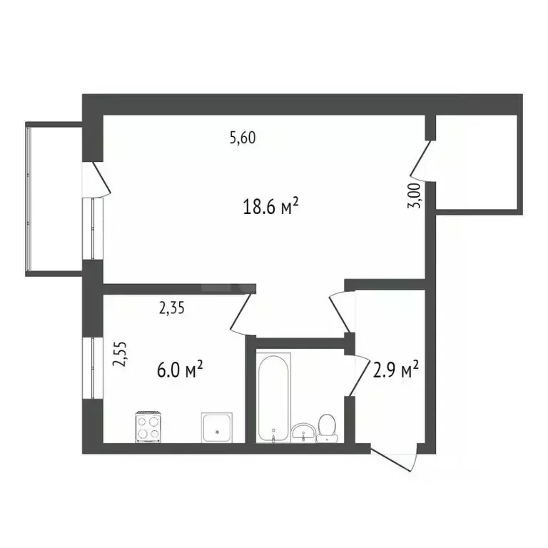 1-к кв. Омская область, Омск Крутая Горка мкр, Крутогорская ул., 11 ... - Фото 2