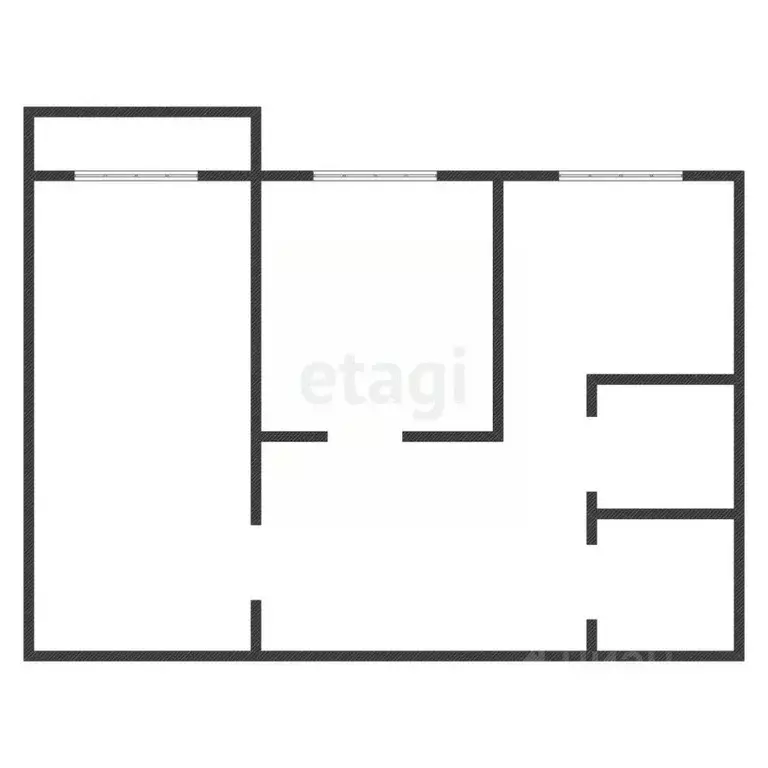 2-к кв. Иркутская область, Ангарск Китой мкр, Партизанская ул., 46 ... - Фото 1