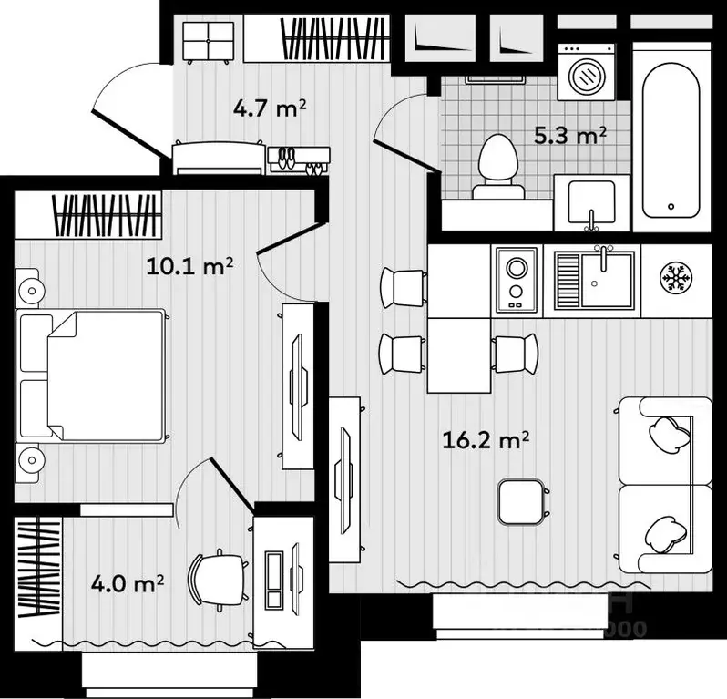 1-к кв. Приморский край, Надеждинский район, с. Вольно-Надеждинское  ... - Фото 1
