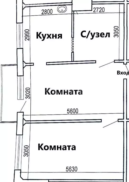 2-комнатная квартира: Южно-Сахалинск, улица А.О. Емельянова, 1 (49.8 ... - Фото 1