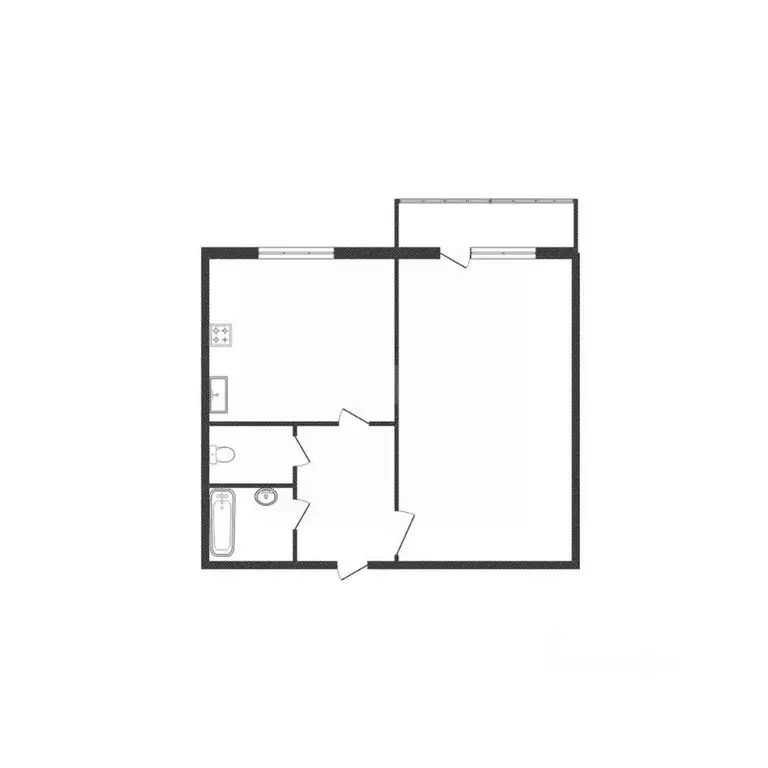 1-к кв. Белгородская область, Белгород ул. Губкина, 42б (33.7 м) - Фото 1