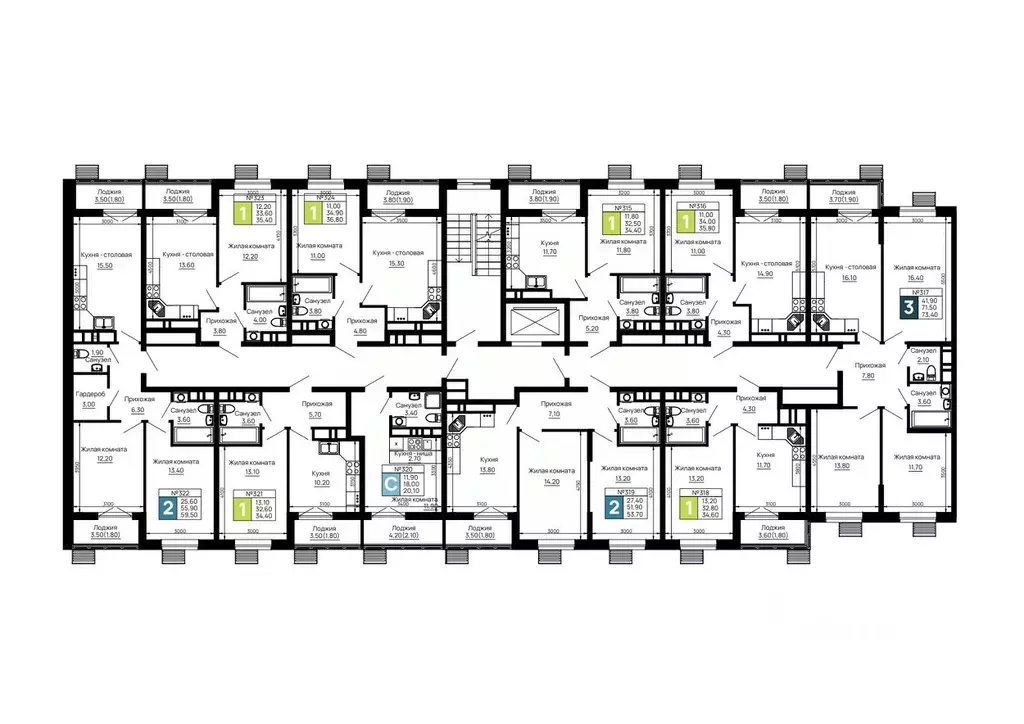 3-к кв. Адыгея, Тахтамукайский район, Яблоновский пгт  (73.4 м) - Фото 1
