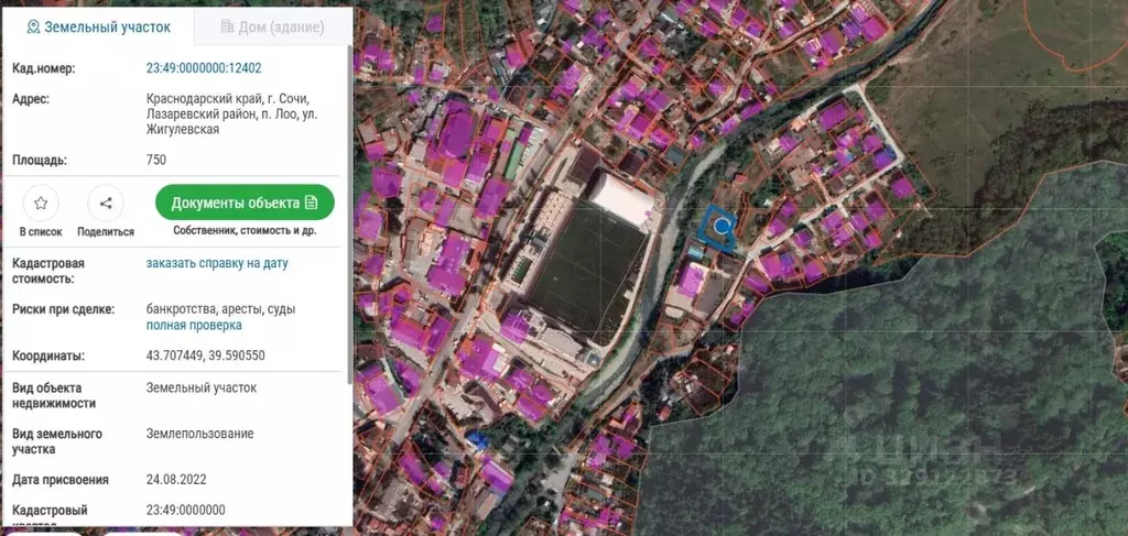 Участок в Краснодарский край, Сочи пос. Лоо, ул. Жигулевская (7.5 ... - Фото 2