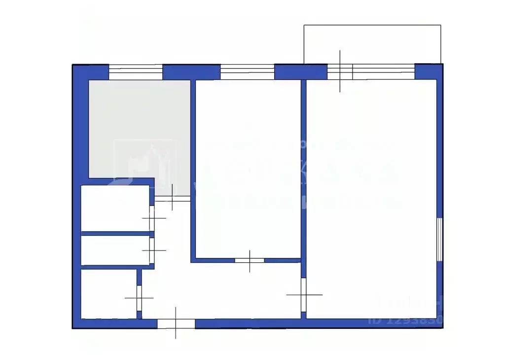 2-к кв. Кемеровская область, Междуреченск ул. Лазо, 48 (44.7 м) - Фото 1