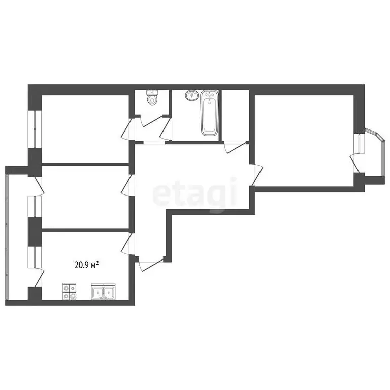 3-комнатная квартира: Йошкар-Ола, Ленинский проспект, 8 (143.3 м) - Фото 1