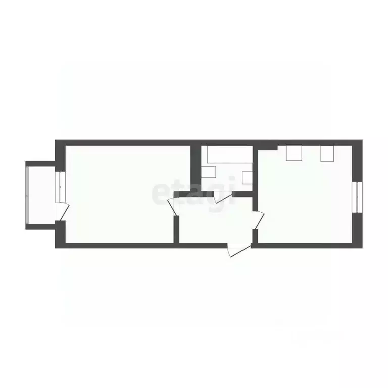 1-к кв. Бурятия, Улан-Удэ 115-й мкр, 2 (34.4 м) - Фото 2