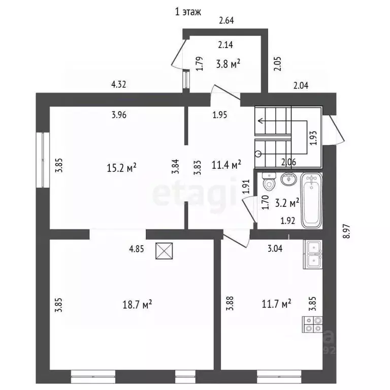 Дом в Тамбовская область, Тамбов Ясная ул., 82 (114 м) - Фото 2