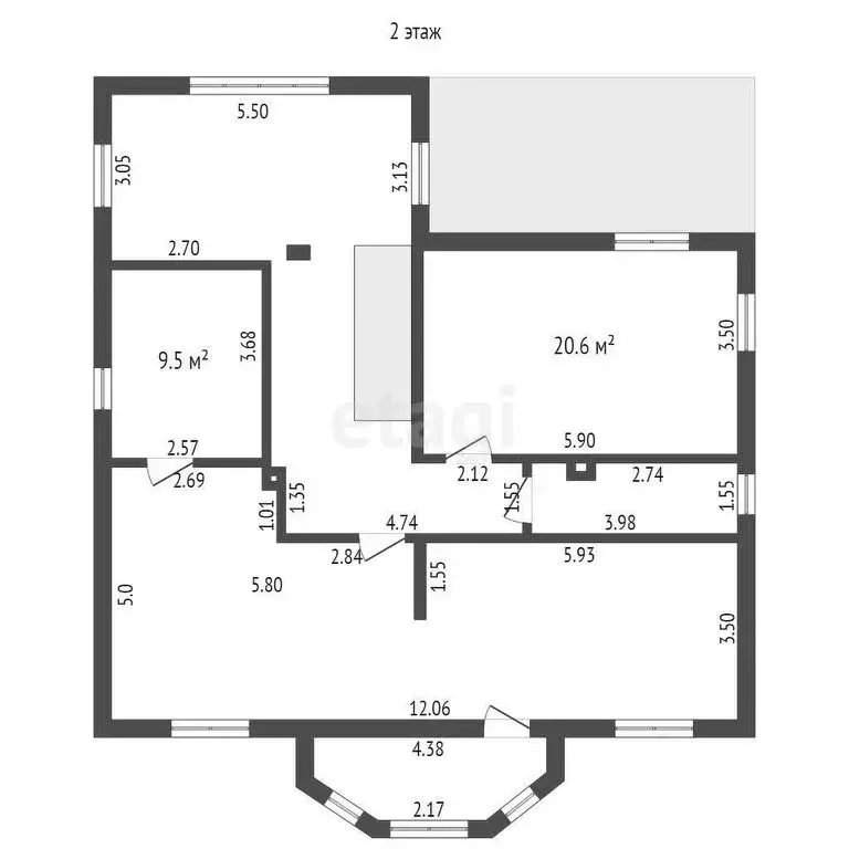 Дом в посёлок Российский, Спортивная улица (409.7 м) - Фото 1