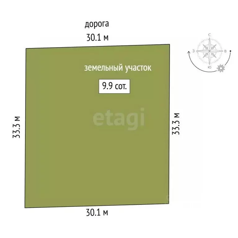 Участок в Крым, Симферопольский район, Молодежное пгт, Аграрник СНТ ... - Фото 2