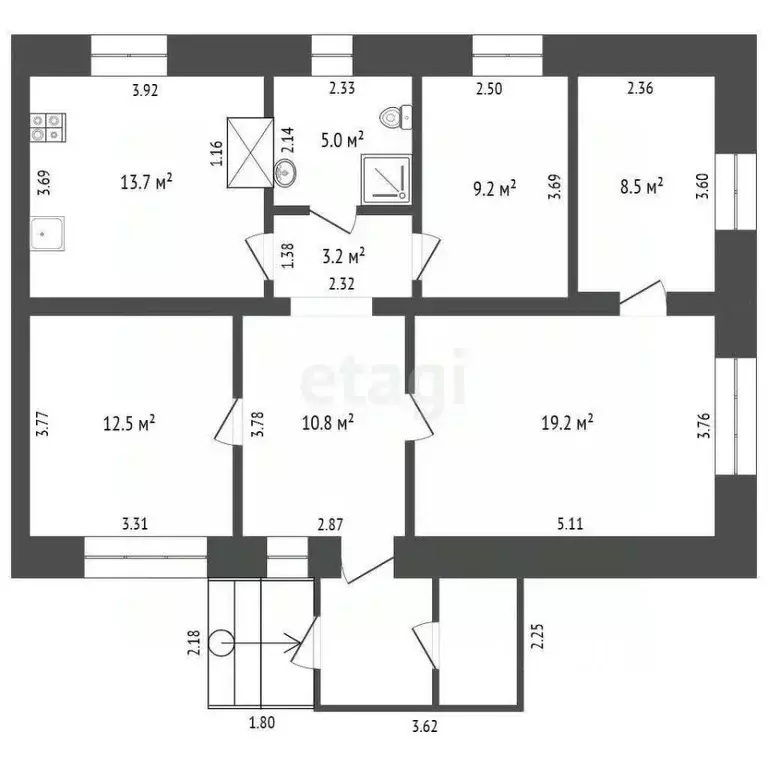 Дом в Кемеровская область, Кемерово Боровой жилрайон, ул. 1-я ... - Фото 2