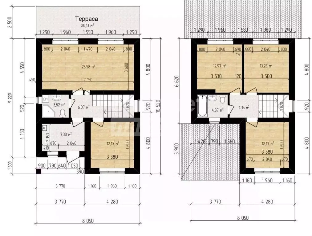 Коттедж в Липецкая область, Липецк проезд Цветочный, 1 (110 м) - Фото 2