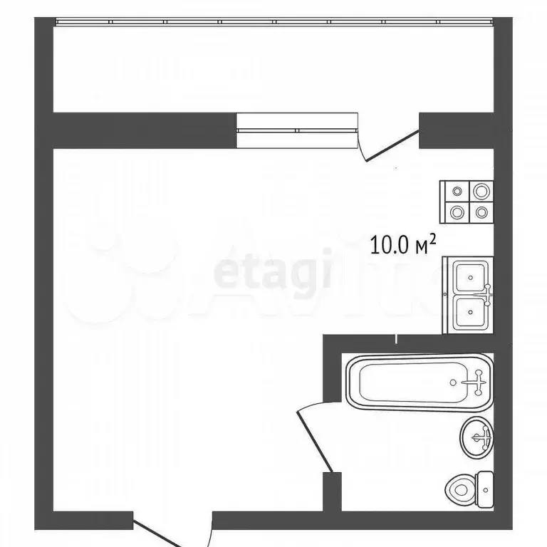 Квартира-студия, 22 м, 17/24 эт. - Фото 0