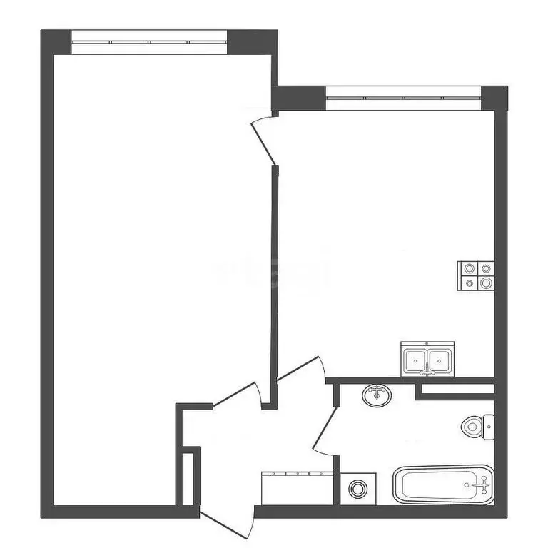 1-комнатная квартира: Севастополь, улица Челнокова, 17к1 (38 м) - Фото 1
