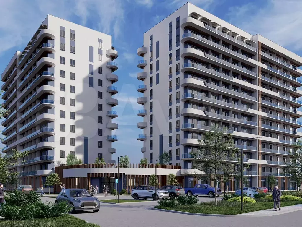Апартаменты-студия, 30,9 м, 4/12 эт. - Фото 0