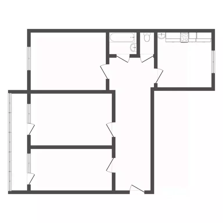 3-к кв. Ставропольский край, Ставрополь ул. Ленина, 301 (65.0 м) - Фото 1