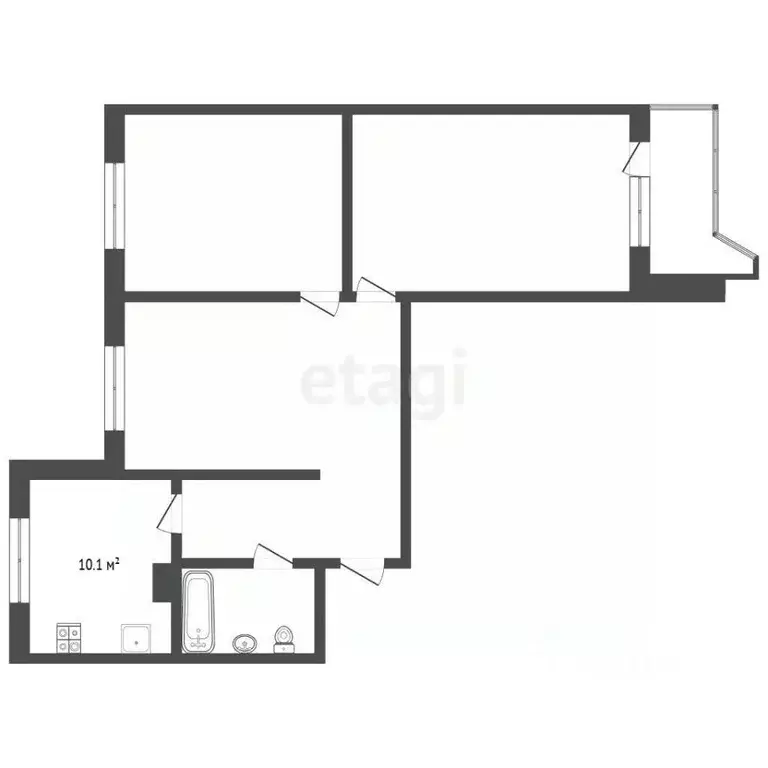 3-к кв. Москва Широкая ул., 6К4 (72.8 м) - Фото 2
