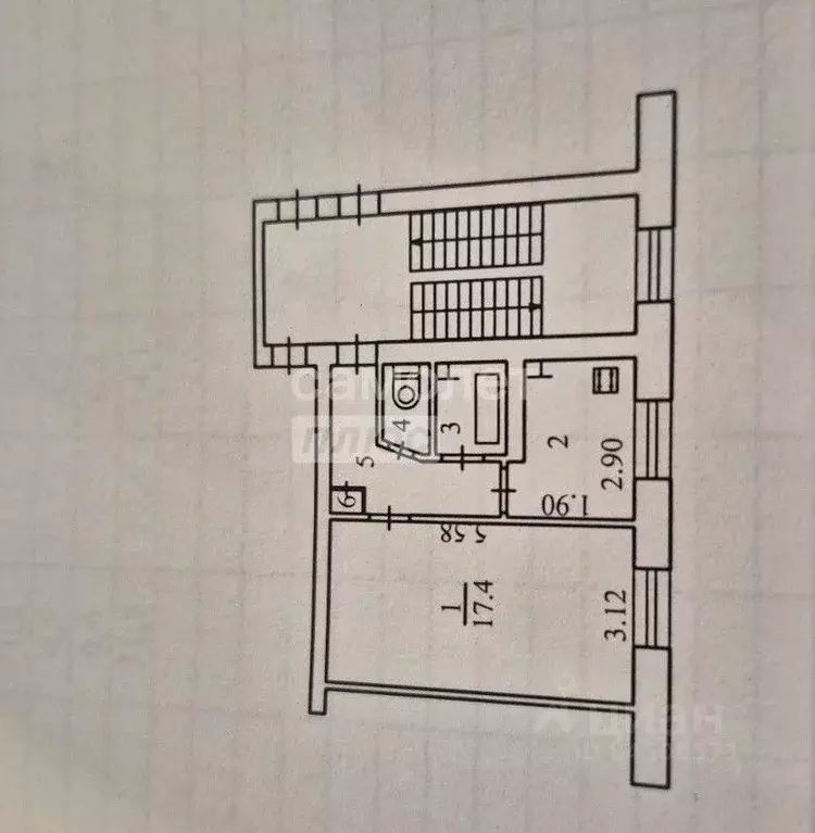 1-к кв. Калужская область, Калуга Светлая ул., 6 (31.5 м) - Фото 2