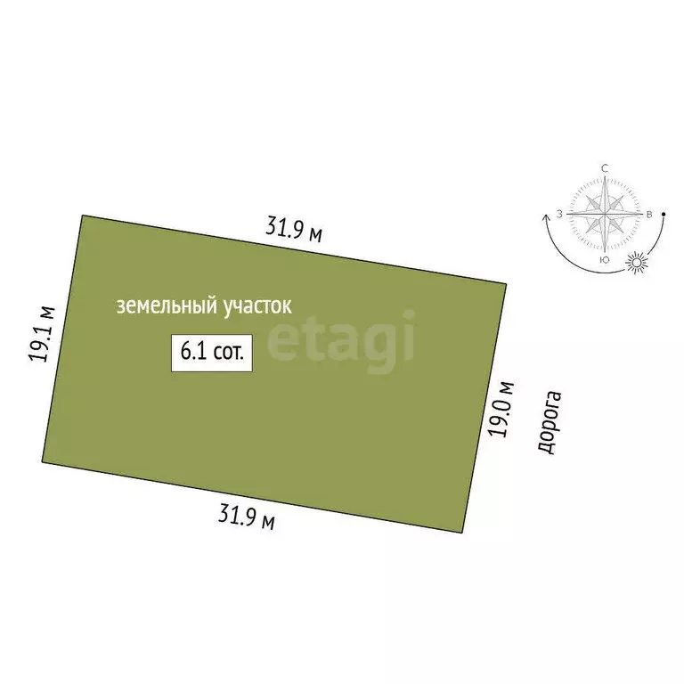 Участок в Тюмень, Ленинский округ (6 м) - Фото 2