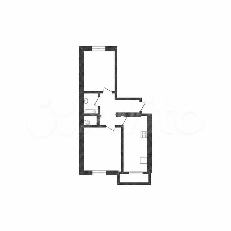 2-к. квартира, 60 м, 10/10 эт. - Фото 0