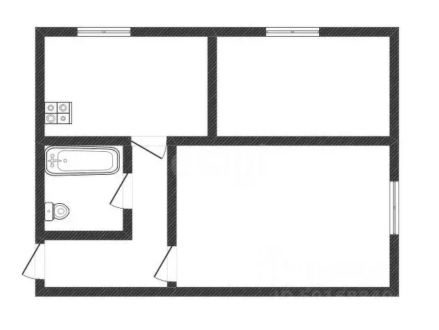 2-к кв. Саратовская область, Балашов Юбилейная ул., 1 (40.7 м) - Фото 2