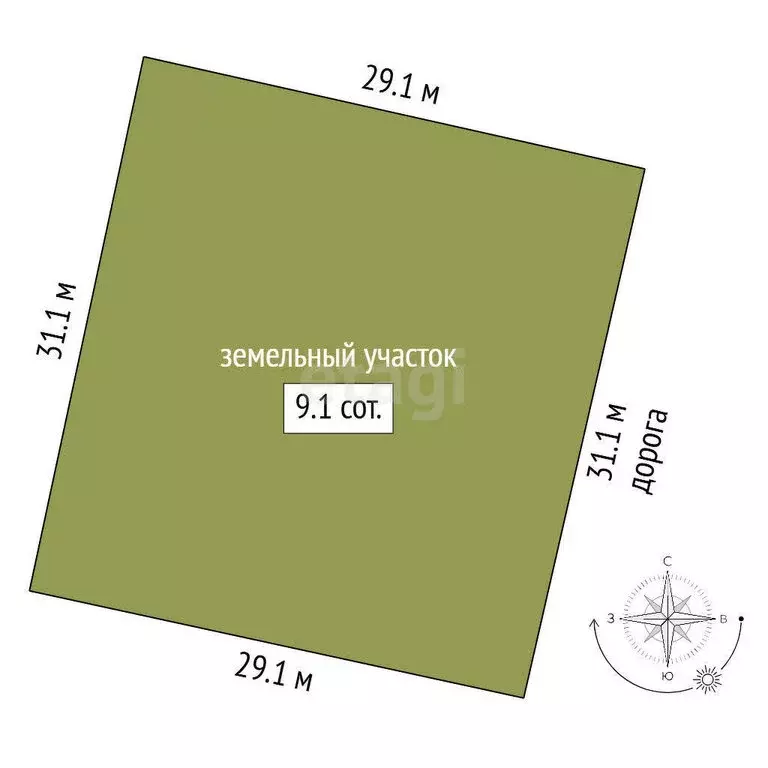 Участок в Заводоуковск, улица Адмирала Ушакова (9.1 м) - Фото 1