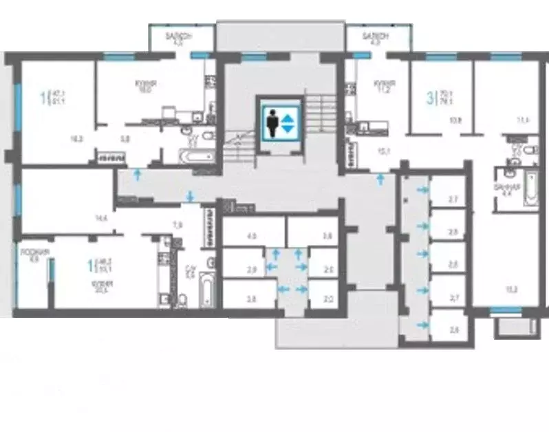2-к кв. Крым, Феодосия ш. Симферопольское, 48к1 (74.1 м) - Фото 2