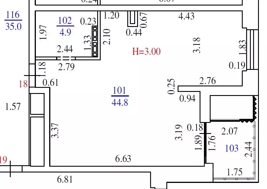 Офис в Свердловская область, Екатеринбург ул. Народной Воли, 52 (45 м) - Фото 0